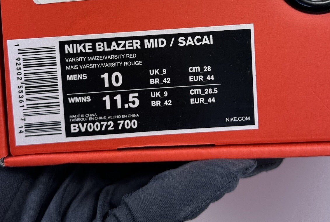 Nike Blazer Mid Sacai Snow Beach Sneakers, photo 10