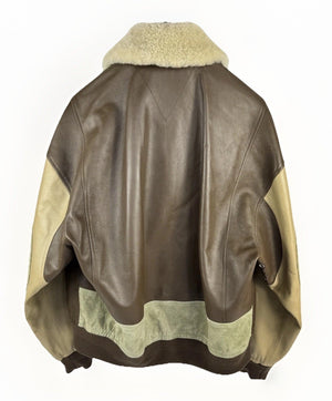 Bottega Veneta Soft Leather Jacket With Shearling Removable Collar، الصورة 4