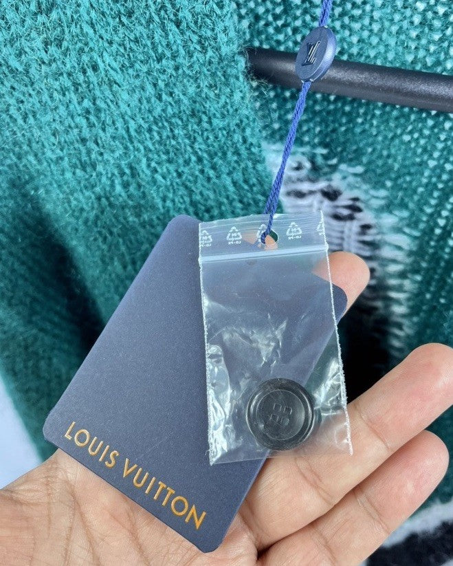 Louis Vuitton x Virgil Abloh Graphic Print Mohair Long Sleeve Cardigan, photo 5
