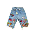 Better With Age Gentlemen’s Triple Wide Long Denim Shorts، الصورة 1
