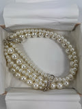Simone Rocha Silver Tone Faux Pearl Bag Charm Strap, photo 4