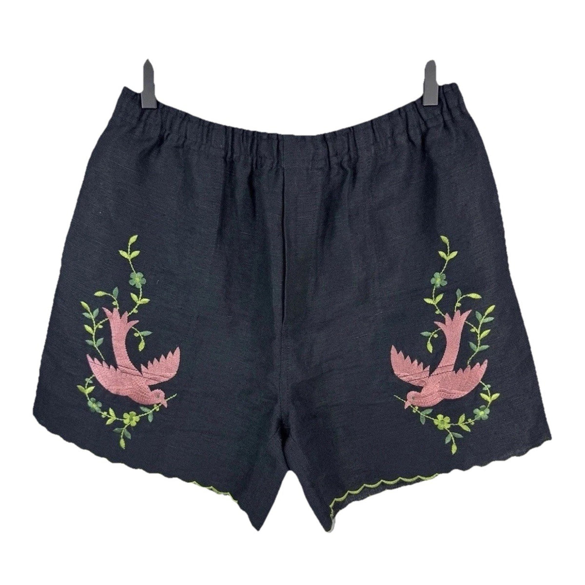 Bode Embroidered Linen Shorts, photo 1