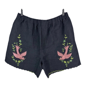 Bode Embroidered Linen Shorts, photo 1
