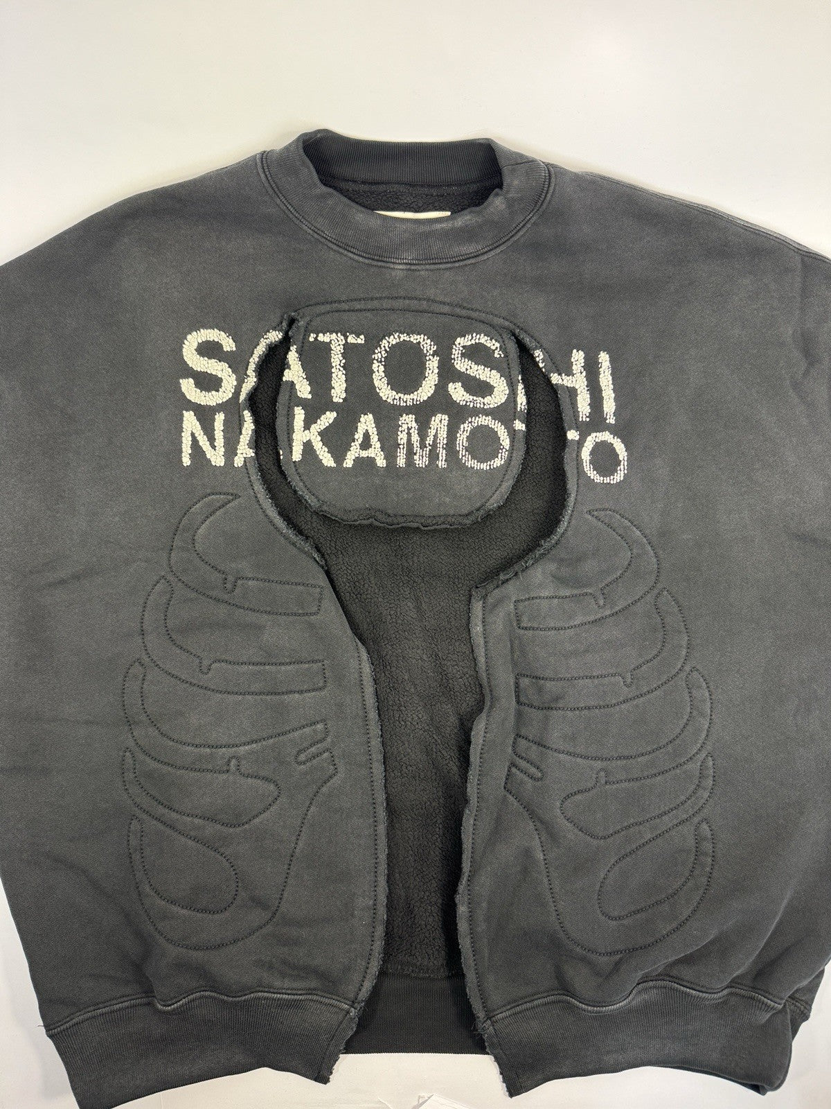 Satoshi Nakamoto Bone Crewneck Sweater, photo 4