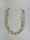 Simone Rocha Silver Tone Faux Pearl Bag Charm Strap, photo 2