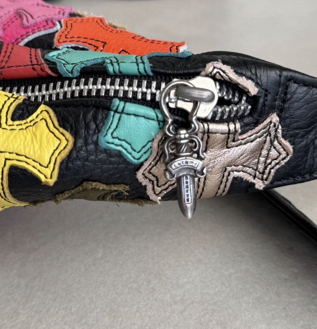 Chrome Hearts Multicolour Cross Patch Snat Medium Waist Bag, photo 7