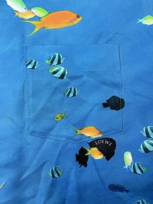 Loewe Aquarium Print Silk Shirt، الصورة 3