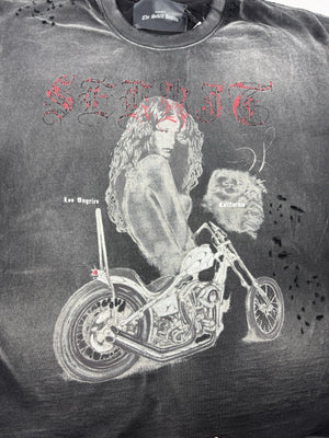 The Sekrit Saint Chopper Girl Distressed T-Shirt（写真9）