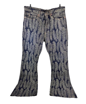 Kapital Magpie Slim Fit Flared Jacquard Jeans, photo 1