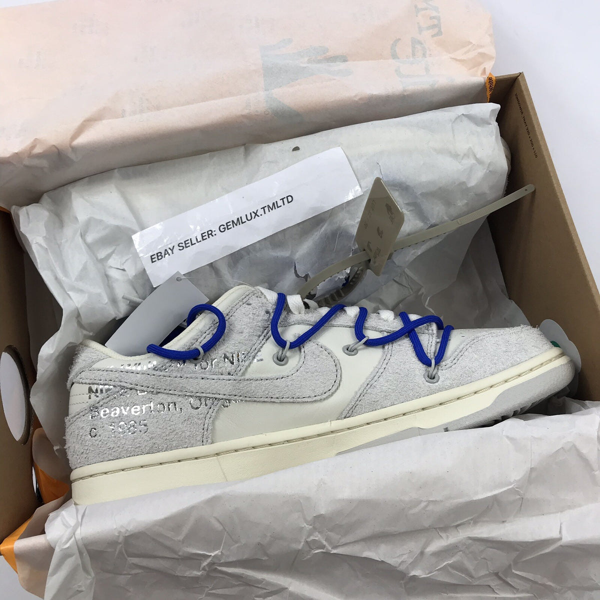 Nike x Off-White Dunk Low Lot 32 Trainers, photo 9