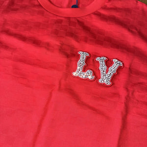 Louis Vuitton Crystal Patch Logo T-Shirt، الصورة 3