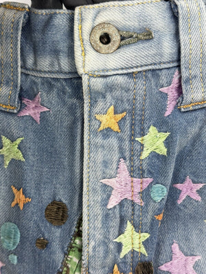 Proleta Re Art x Eri Meme Straight Leg Super Mario Shorts 1 of 1، الصورة 8