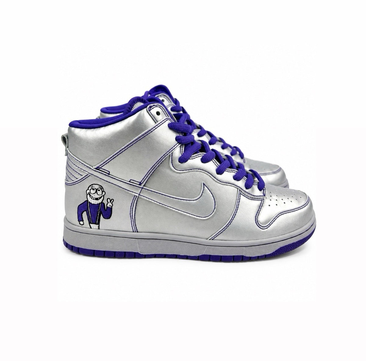 Nike Dunk High 2007 Dinosaur Dr. Silver Premium Sneakers, photo 1