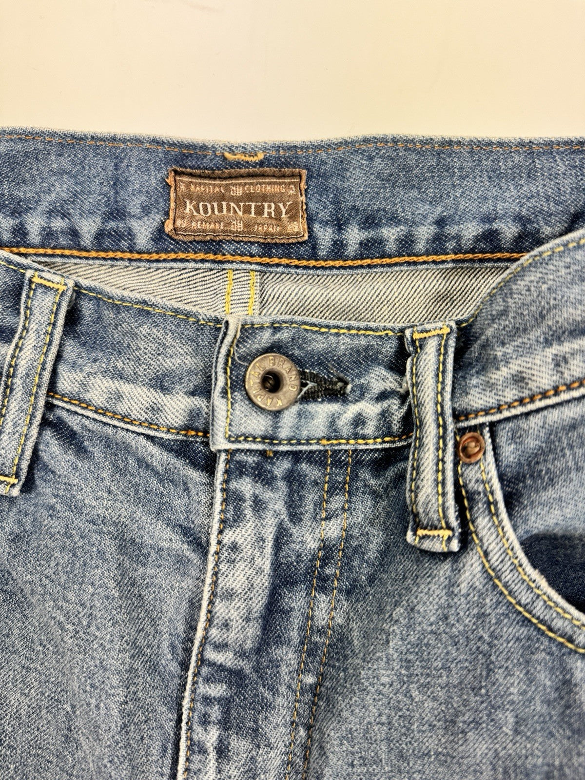 Kapital Bone X-Ray Embroidered Denim Shorts, photo 6