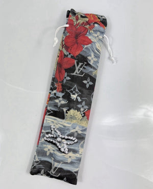 Louis Vuitton x Pharrell Williams Monogram Resort Print Folding Hand Fan، الصورة 7