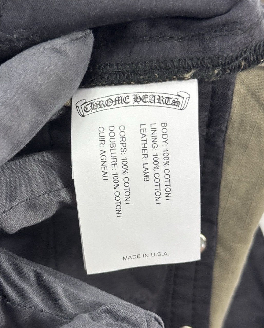 Chrome Hearts Camouflage Single Black Cross Silver Button Detailed Shorts, photo 10