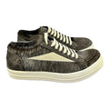 Rick Owens Vintage Suede Trimmed Calf Hair Trainers, photo 1