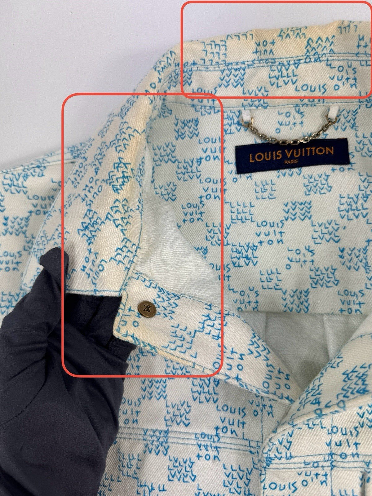 Louis Vuitton Landscape Shirt Sleeve Denim Over Shirt SS23, photo 8