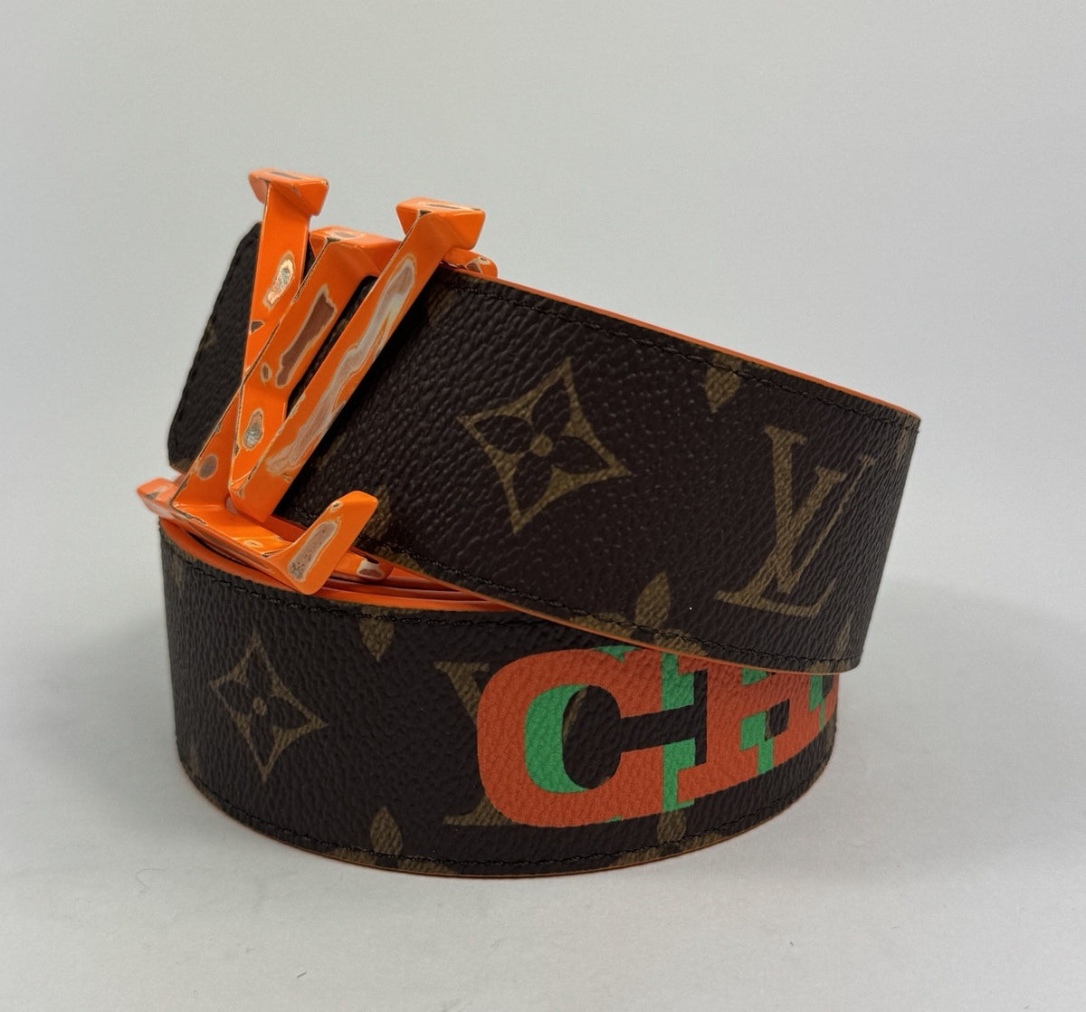 Louis Vuitton x Virgil ‘Chicago’ Monogram Print Reversible Belt 40mm, photo 2