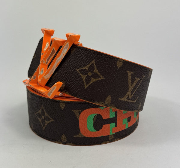 Louis Vuitton x Virgil ‘Chicago’ Monogram Print Reversible Belt 40mm, photo 2
