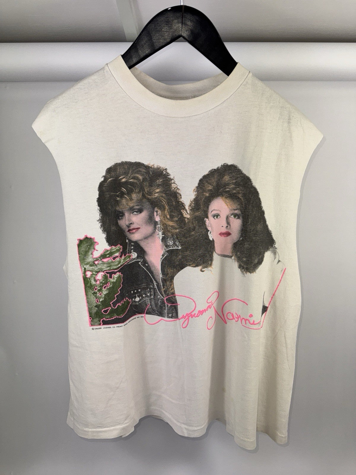 Vintage The Judds Wynonna and Naomi 1991 Cut Off T-Shirt, photo 3