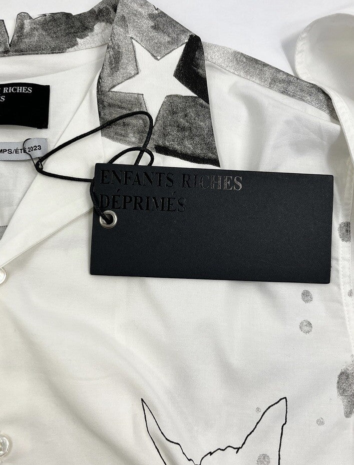 Enfants Riches Deprimes White Abstract Graphic Print Shirt, photo 7