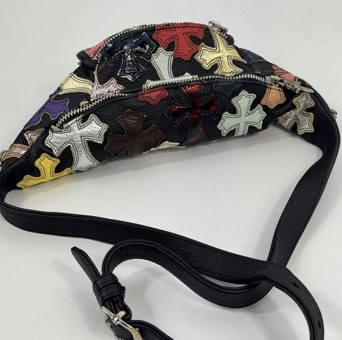 Chrome Hearts Multi Cross Snat Patch Mini Waist Bag, photo 4