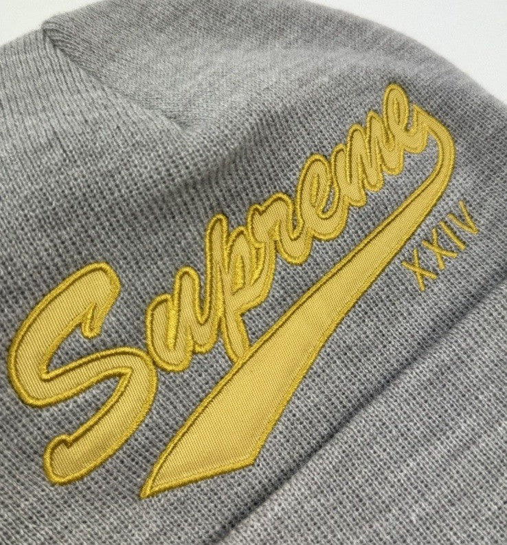 Supreme x New Era Logo Embroidered Beanie, photo 5