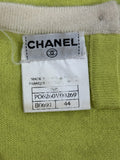 Chanel 1996 Lime Green Cashmere Knit Tank Top Sweater، الصورة 6