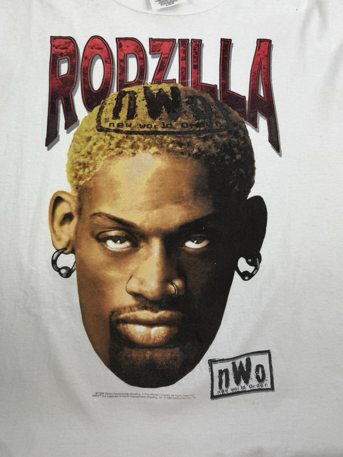 Rodzilla Dennis Rodman 1998 Vintage T-Shirt, photo 3