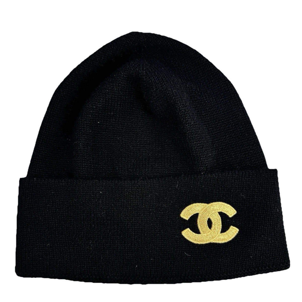 Chanel Cashmere Gold Logo Beanie, photo 1