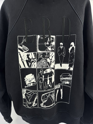 Enfants Riches Deprimes Embroidered Comic Print Oversized Hoodie（写真5）
