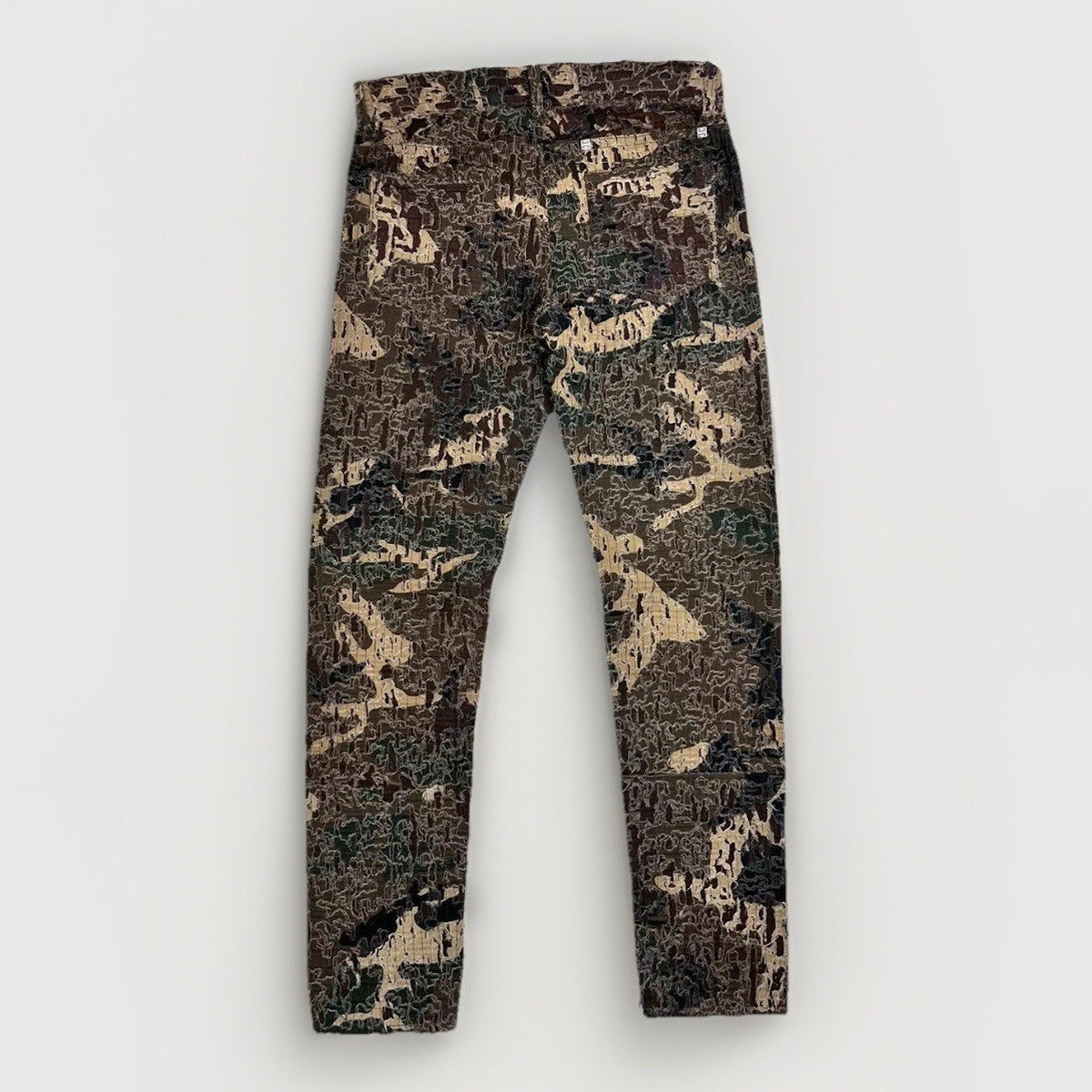 Givenchy Slim-fit Zip Detailed Camouflage Distressed Jeans, photo 2