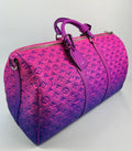 Louis Vuitton Illusion Keepall Bandouliere 50 M59713 Blue / Pink Leather Bag، الصورة 2