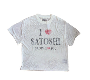Satoshi Nakamoto I Love Satoshi Print T-Shirt, photo 1