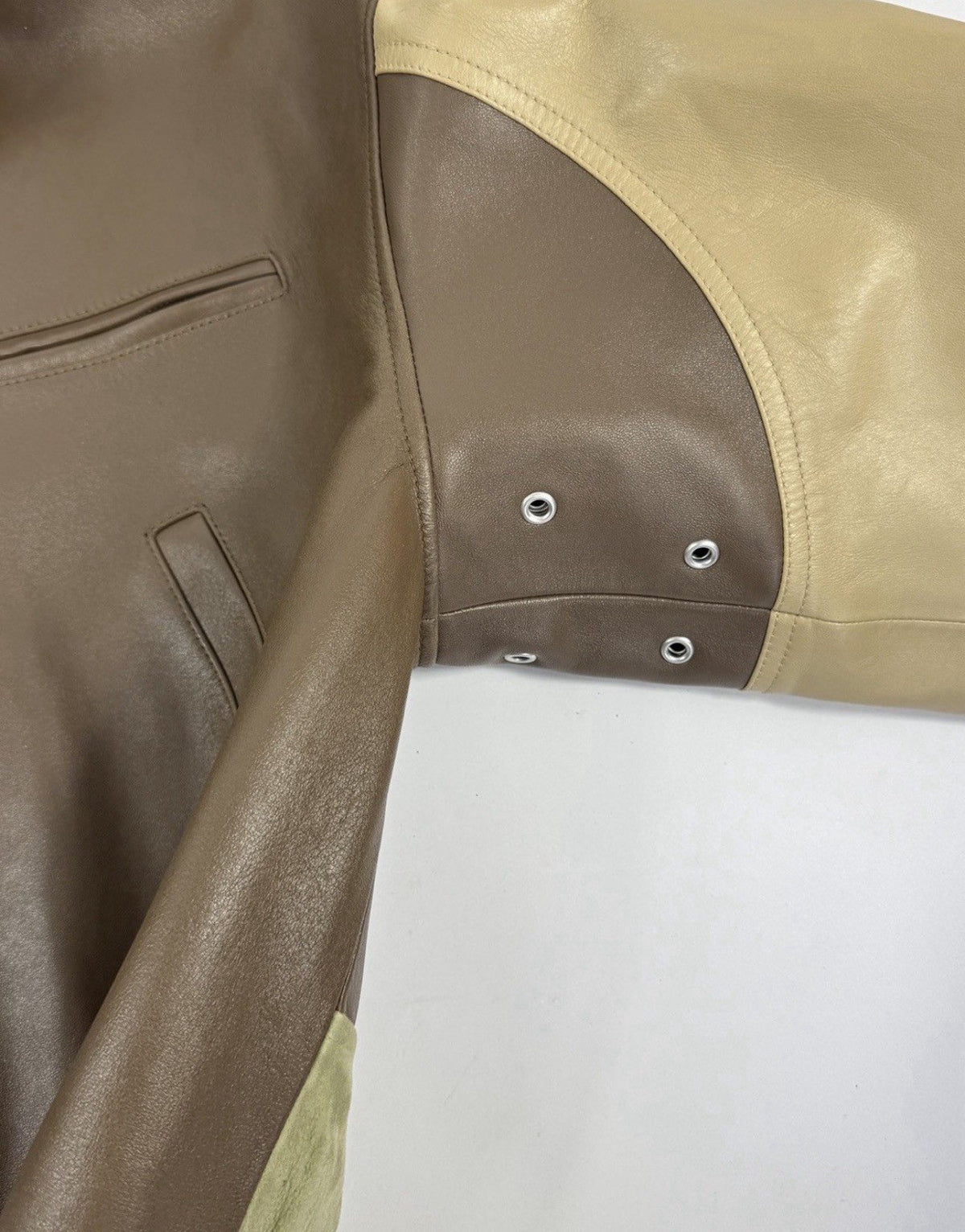 Bottega Veneta Soft Leather Jacket With Shearling Removable Collar, photo 7