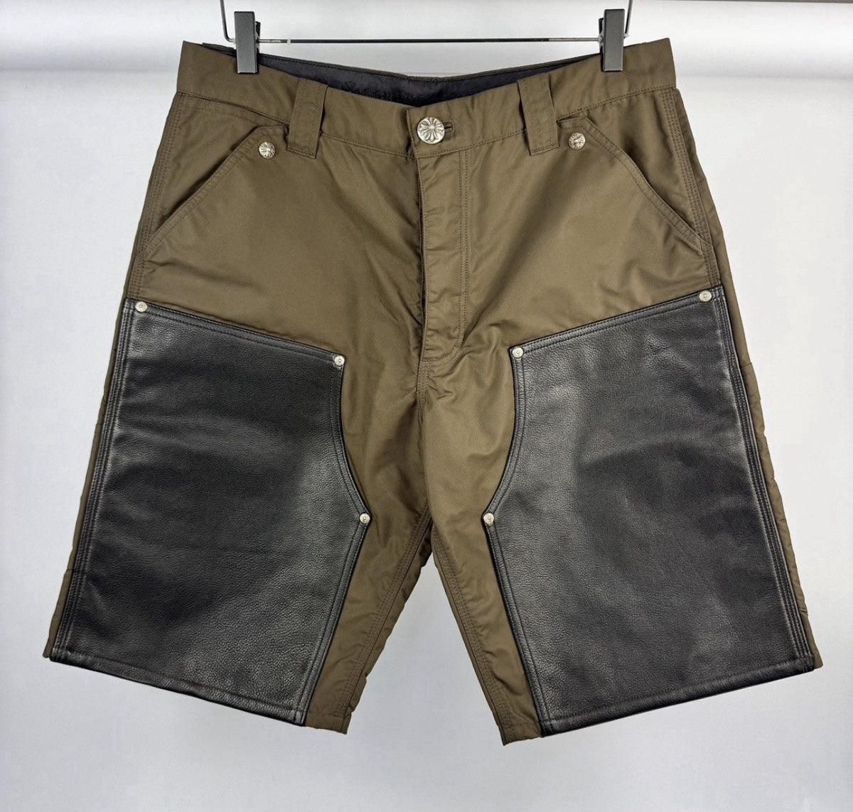 Chrome Hearts 1 of 1 Nylon Cross Patch Double Knee Shorts, photo 3