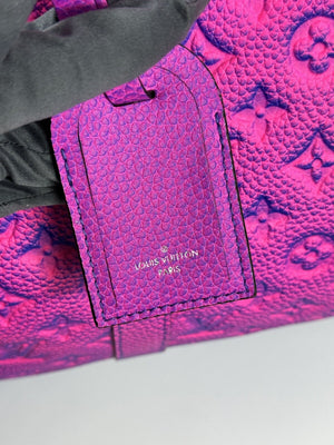 Louis Vuitton Illusion Keepall Bandouliere 50 M59713 Blue / Pink Leather Bag، الصورة 9