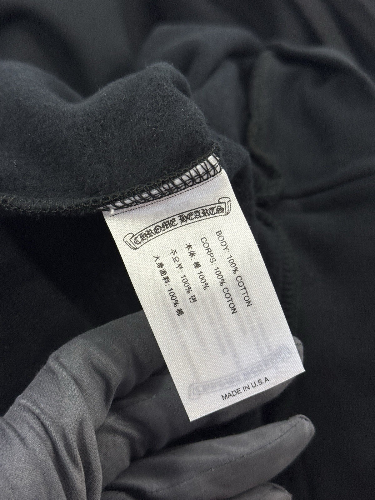 Chrome Hearts Cannes Exclusive Black Logo Print Hoodie, photo 5