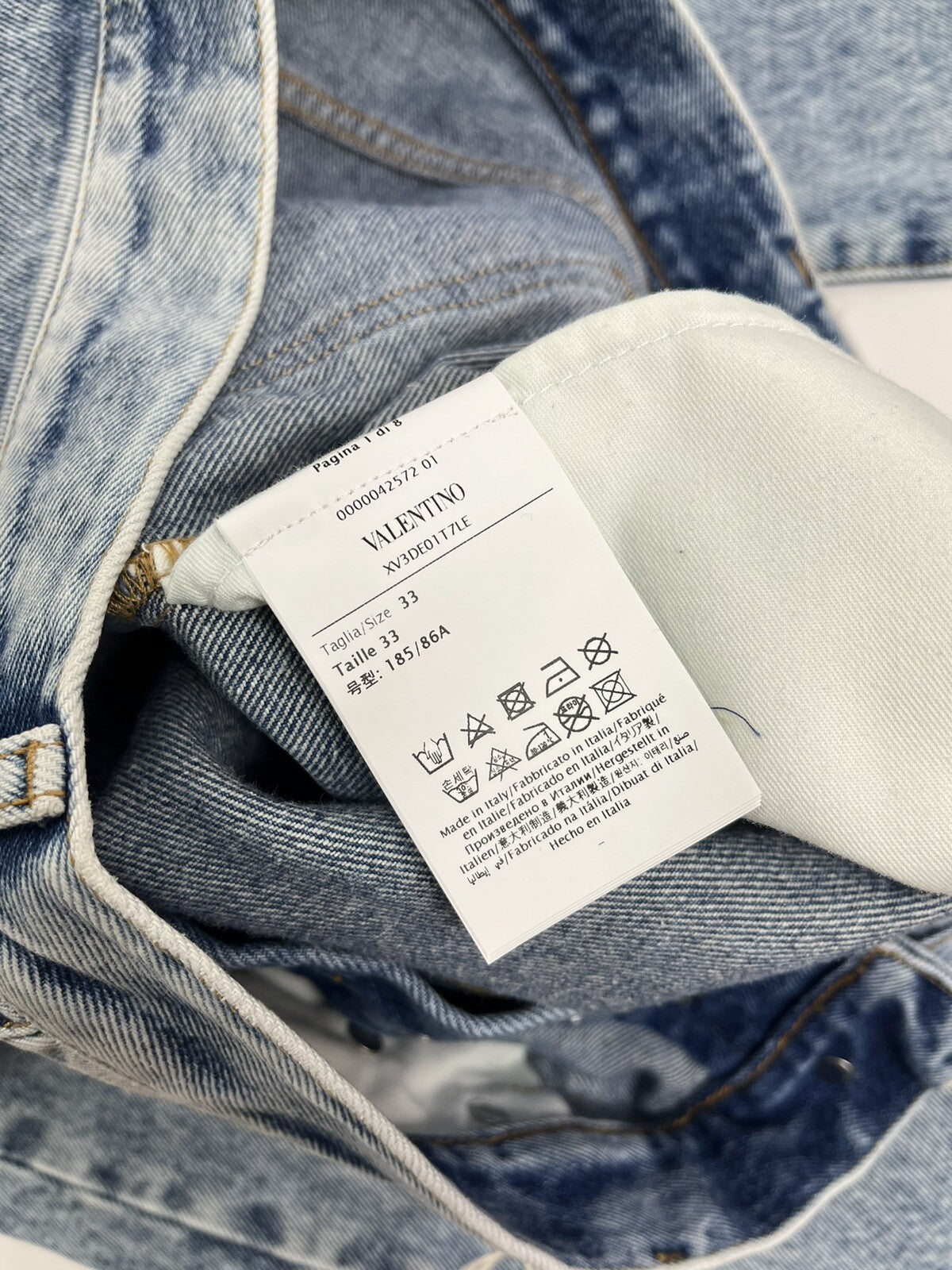 Valentino Pocket Logo Cotton Denim Jeans, photo 6