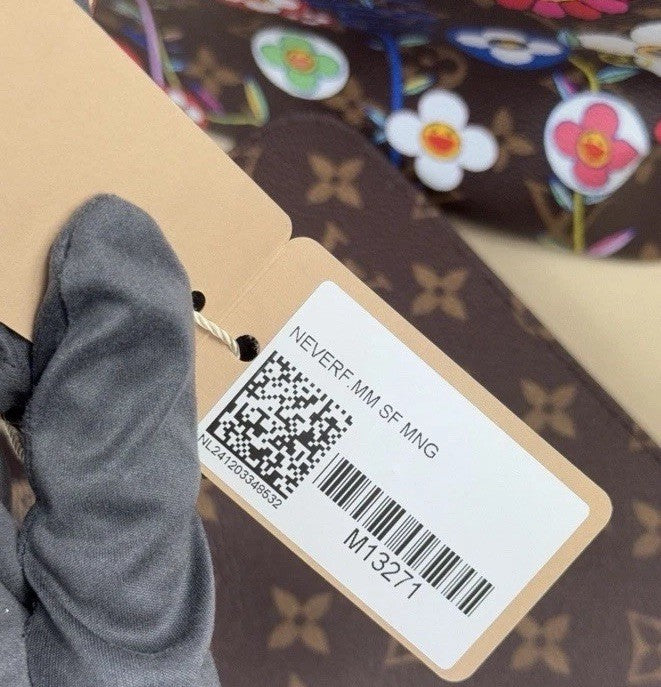 Louis Vuitton x Takashi Murakami Monogram Flower Print Neverfull MM Bag M13271, photo 13