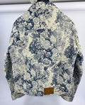 Louis Vuitton x Virgil Abloh 2022 Floral Distressed Denim Jacket، الصورة 4