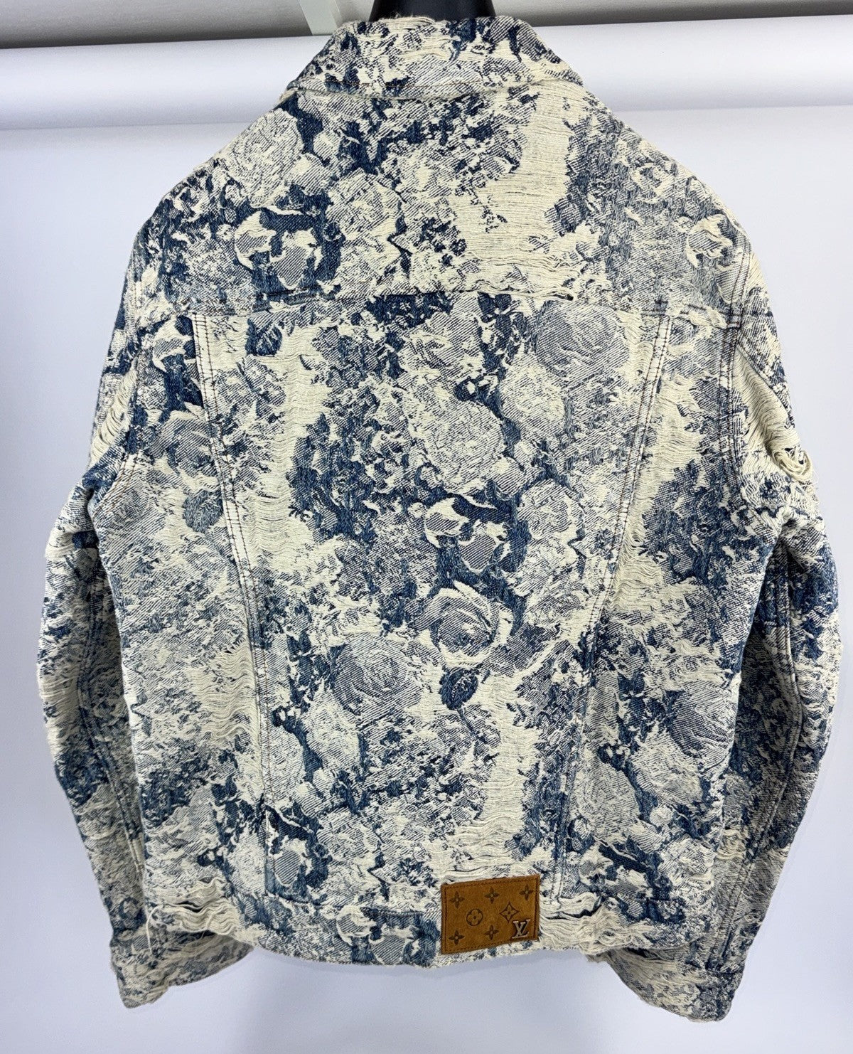 Louis Vuitton x Virgil Abloh 2022 Floral Distressed Denim Jacket, photo 4