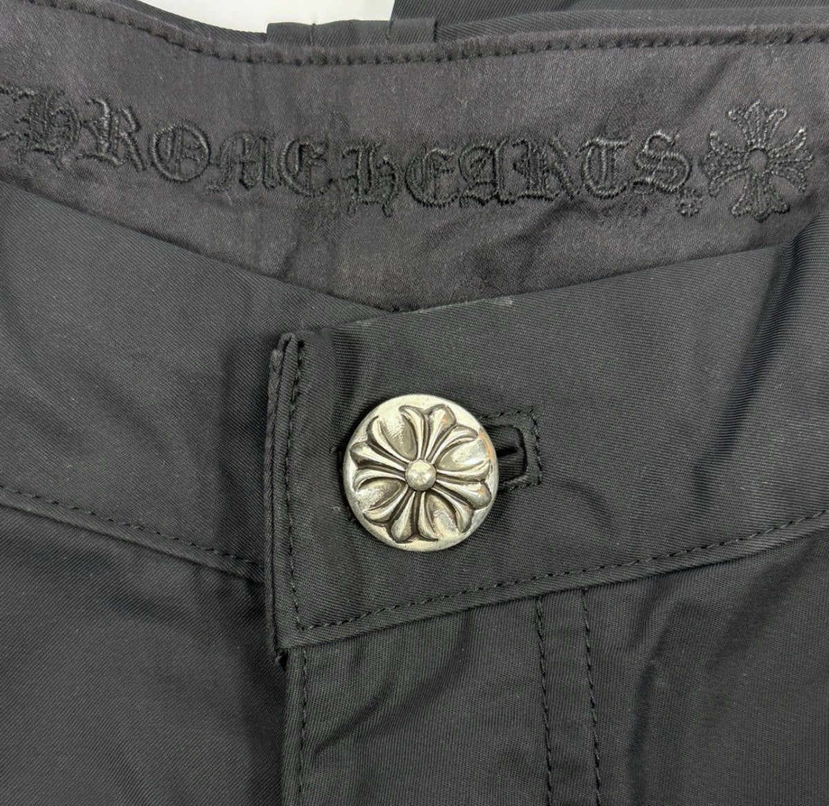 Chrome Hearts Leather Panel Cross Patch Nylon Shorts, photo 8