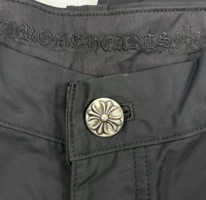 Chrome Hearts Leather Panel Cross Patch Nylon Shorts، الصورة 7