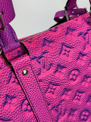 Louis Vuitton Illusion Keepall Bandouliere 50 M59713 Blue / Pink Leather Bag، الصورة 8