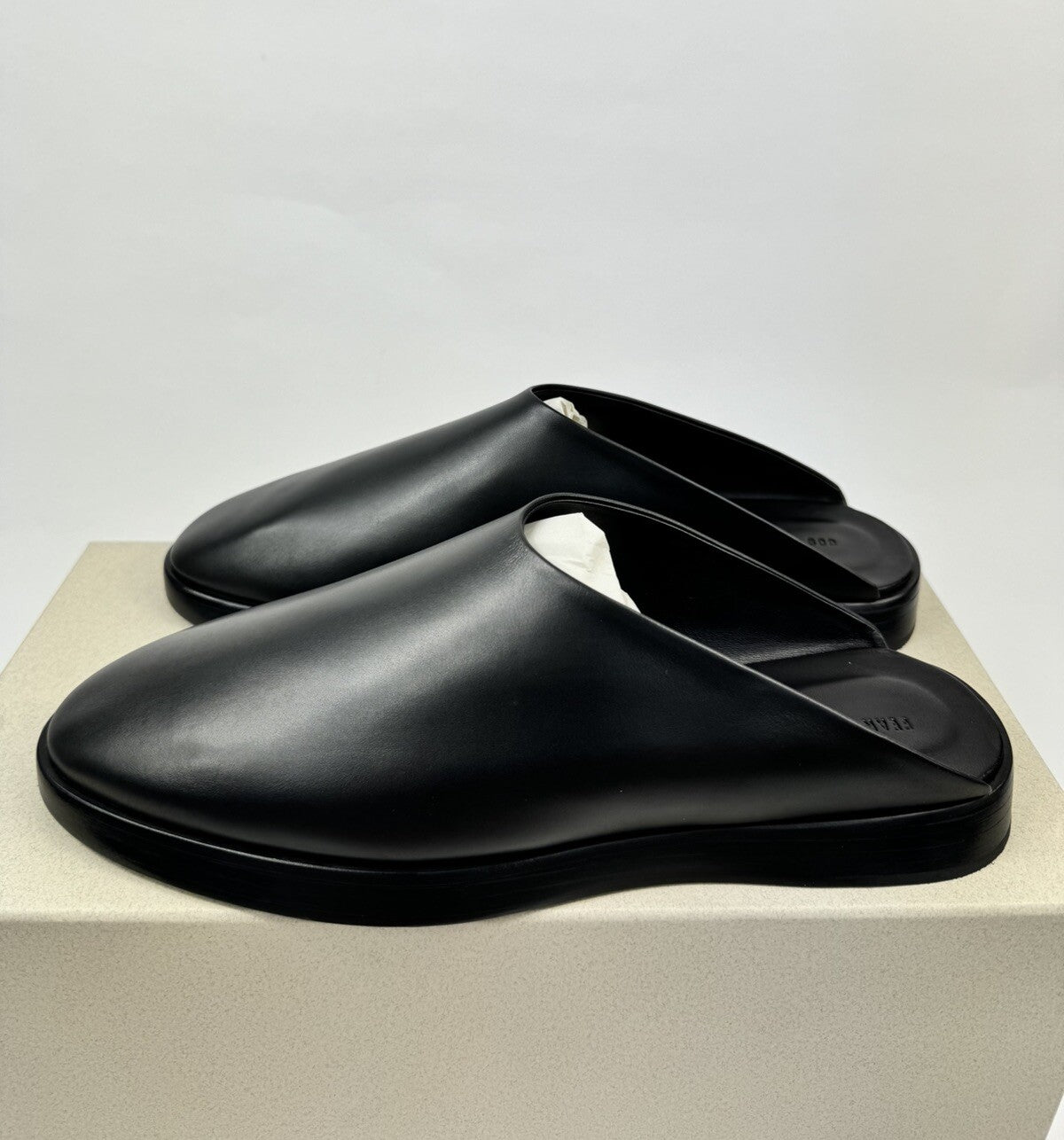 Fear of God Black Leather Backless Mules, photo 4