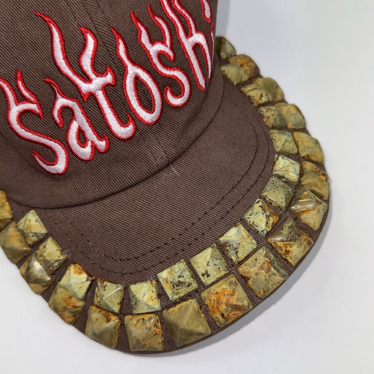 Satoshi Nakamoto Studded Flame Cap, photo 6