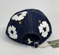 Denim Tears Washed Indigo Denim Cotton Bud Embroidered Adjustable Cap, photo 4