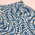 Fendi FF Vertigo Print Blue Bermuda Shorts، الصورة 3